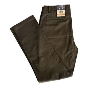 IZOD Girl's Straight Leg Flat Front Stretch Pants Junior Size US 15 NWT School